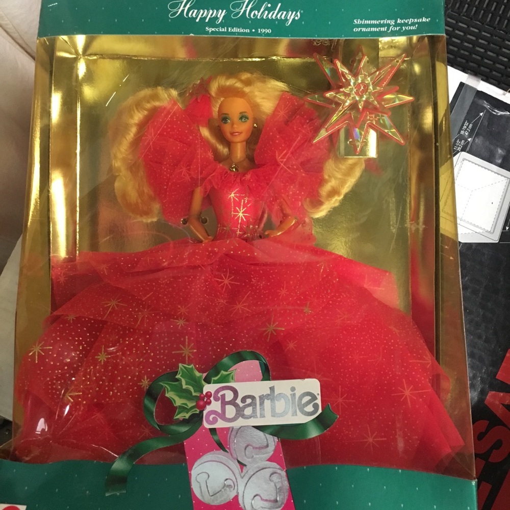 1990 Holiday Barbie in box